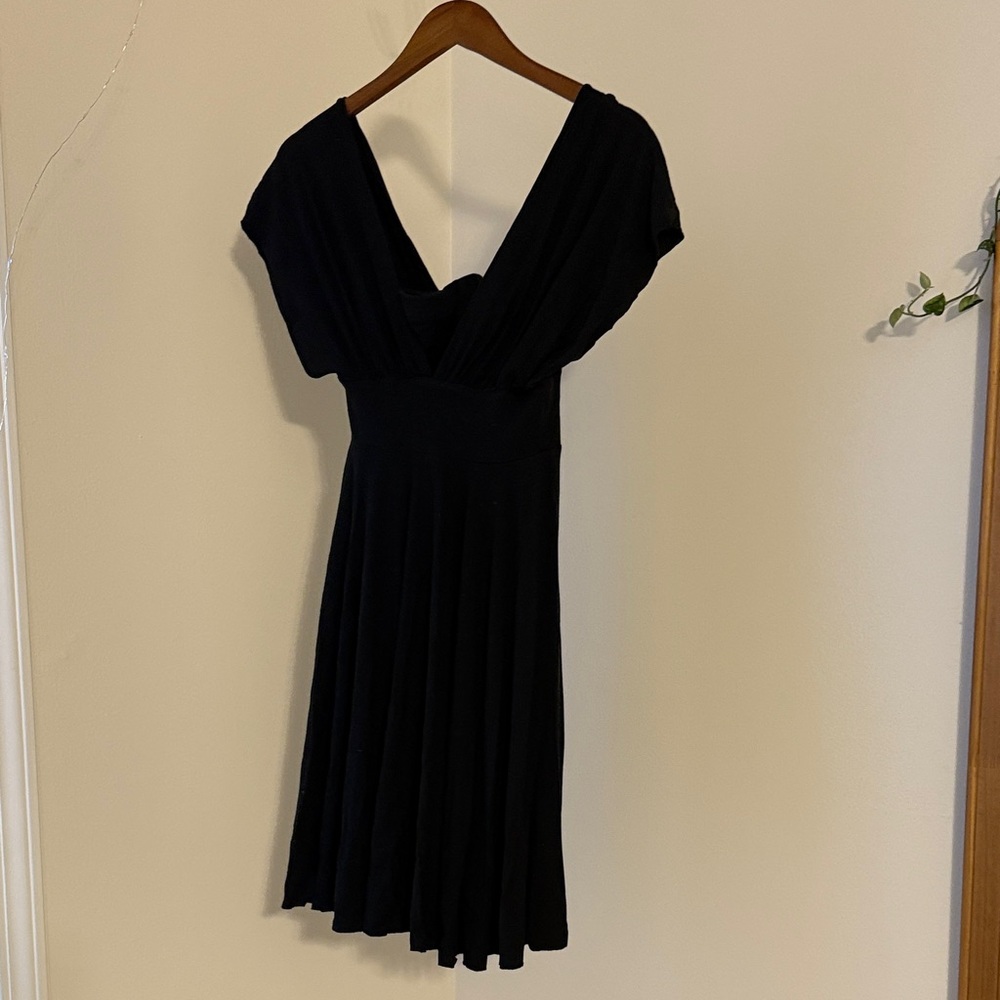 White House Black Market Backless Black Dress